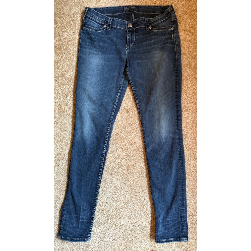 Silver Jeans Suki Slim Bootcut Dark Wash Denim Jeans size 31x31